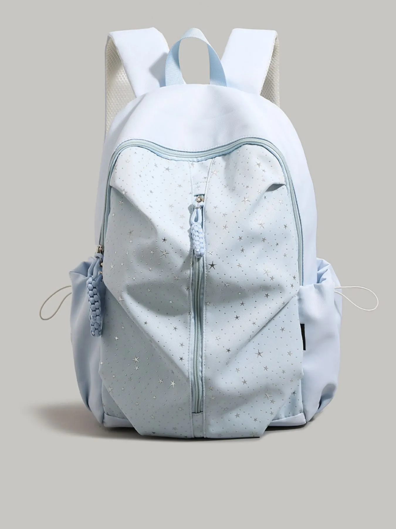 Star Nylon Backpack Bag - Blue